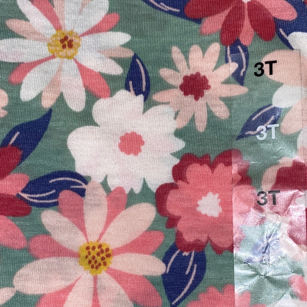 Epic Threads Pink and Blue Floral Kids Tee - Picture 6 of 6